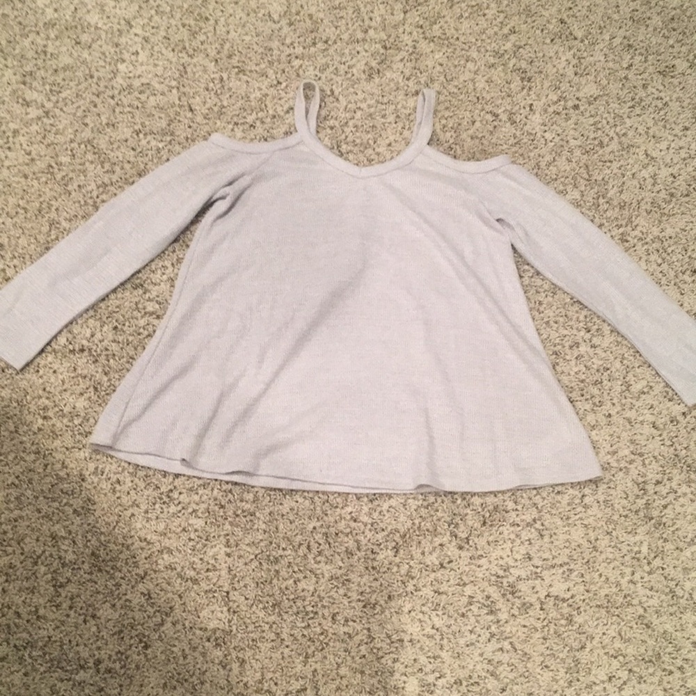 She + Sky light grey sweater NWT
